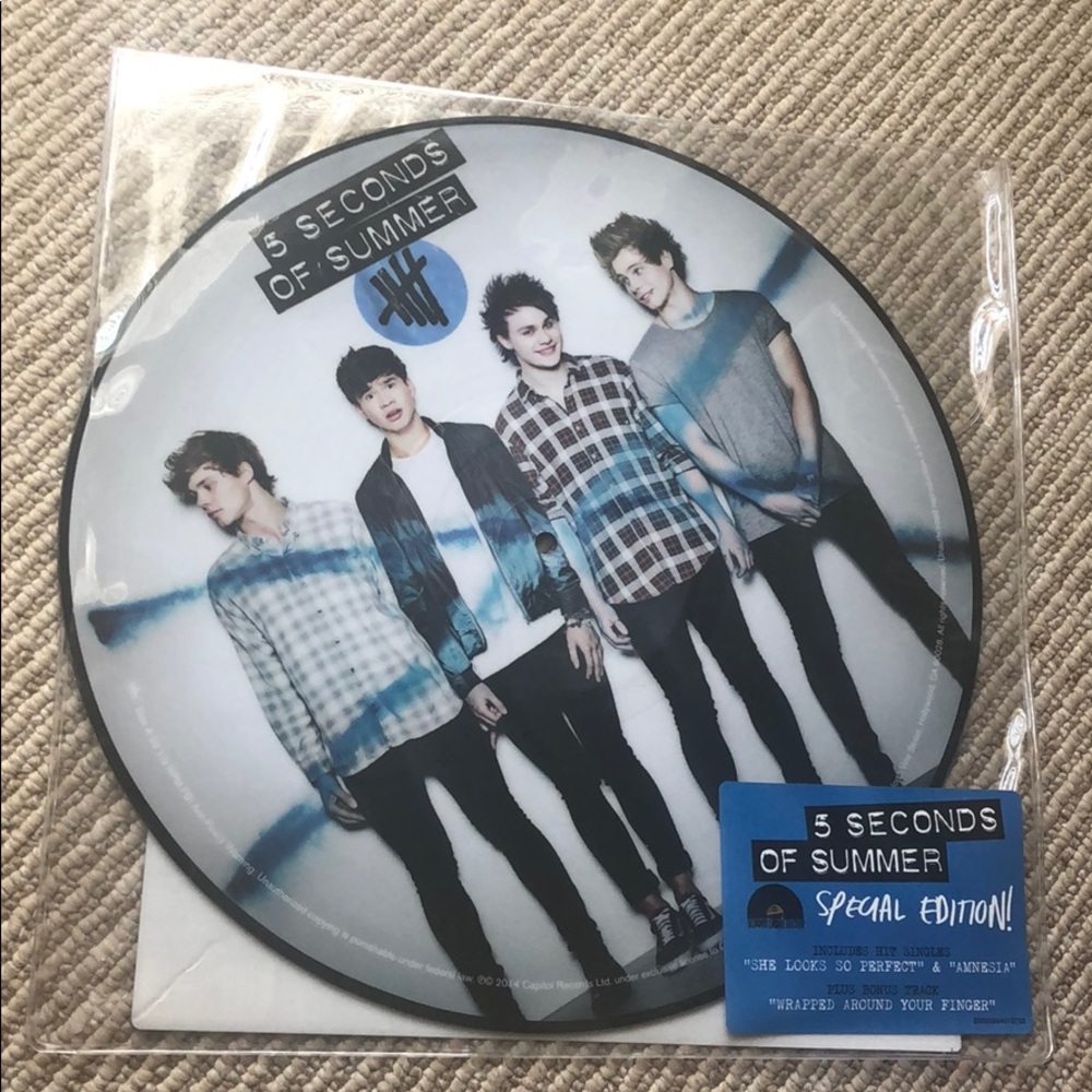5 Seconds of Summer Special Edition Vinyl Record